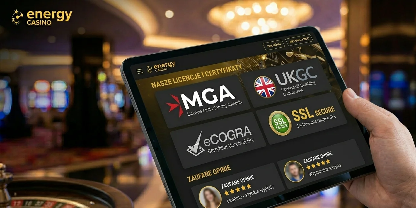 Licencje i certyfikaty Energy Casino MGA i UKGC